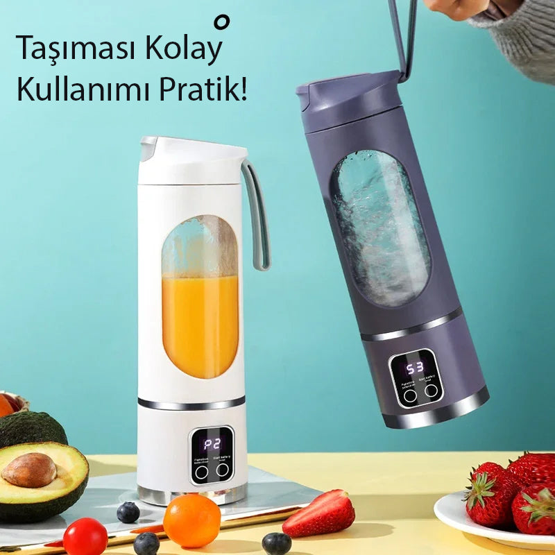 Xiaomi Taşınabilir Mini Blender – Smoothie, Meyve Suyu ve Karışım Hazırlama Makinesi