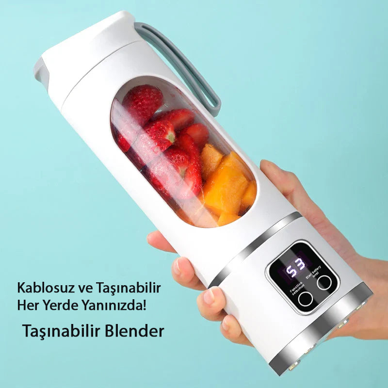 Xiaomi Taşınabilir Mini Blender – Smoothie, Meyve Suyu ve Karışım Hazırlama Makinesi